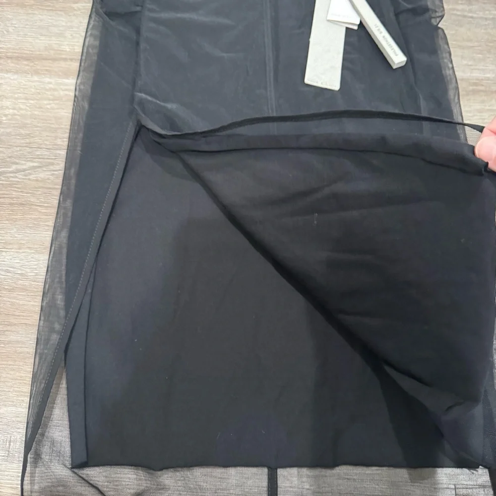 Rick Owens Collage Knee Length Skirt Tulle in Black